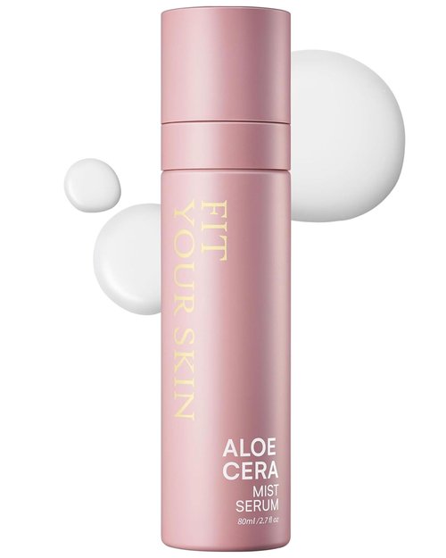FIT YOUR SKIN Aloe Cera Mist Serum - Vegan Hydrating Face Spray with Aloe Vera and Ceramide for Rough and Dry Skin - Refreshing & Hydrating Facial Mist - Fresh Herb Citrus Scent, 2.7 fl.oz.