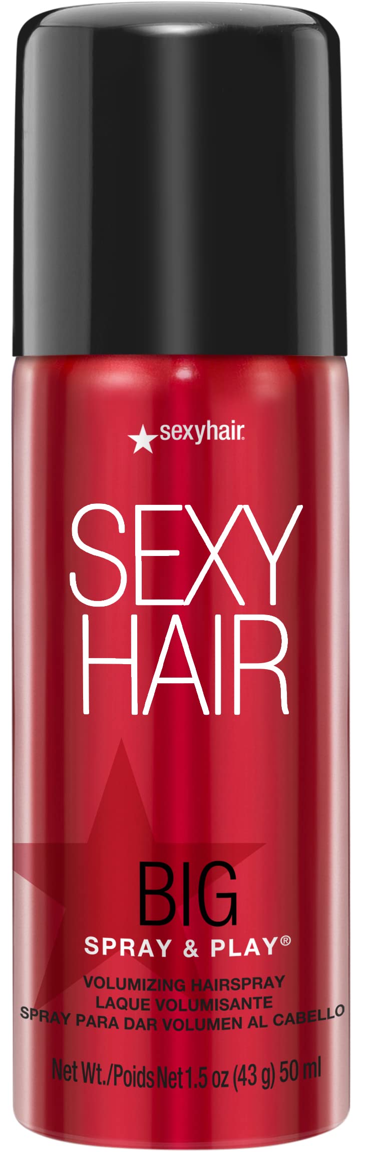SexyHair Big Spray & Play Volumizing Hairspray | Hold and Shine | Up to 72 Hour Humidity Resistance | All Hair Types