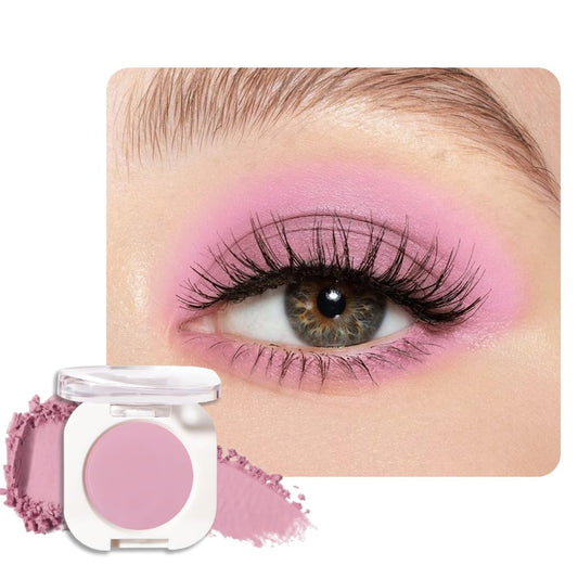 WanTuoluo Light Peach Matte Eyeshadow Palette - Blendable Vegan Makeup | Holographic Pressed Powder