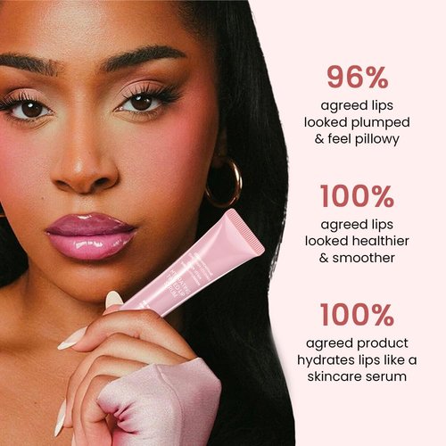 FeiCuiYun Tinted Lip Balm - Ultra-Hydrating Vegan Lip Gloss for Sheer Shine & Soft Lips | Light Pink