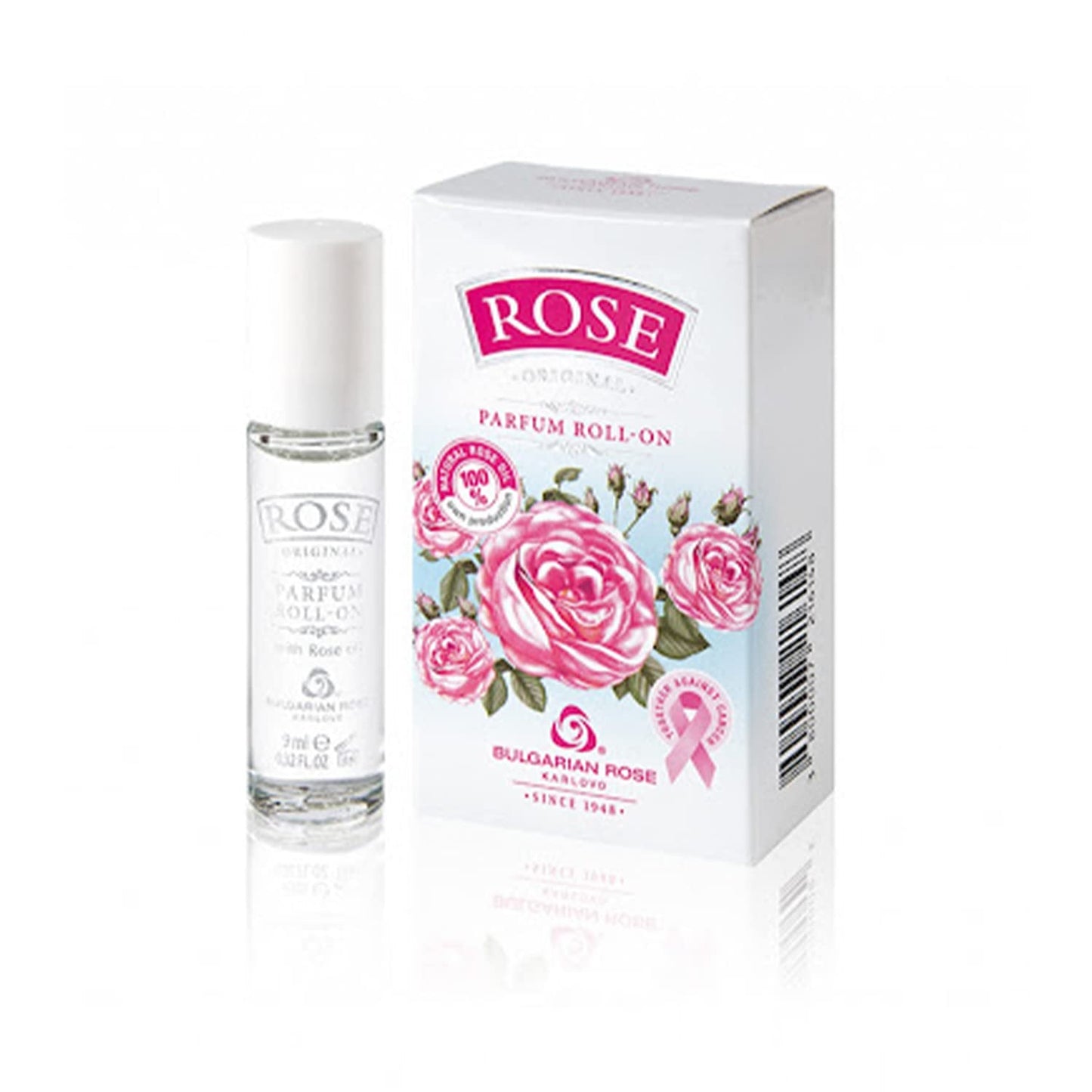 Bulgarian Rose Perfume Roll-On | Alcohol-Free Natural Rose Oil Fragrance - Unisex - 9ml