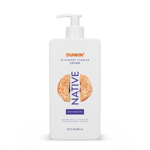 Native Body Lotion - Dunkin Blueberry Cobbler Moisturizer for Dry Skin | Plant-Based, 16.5 oz