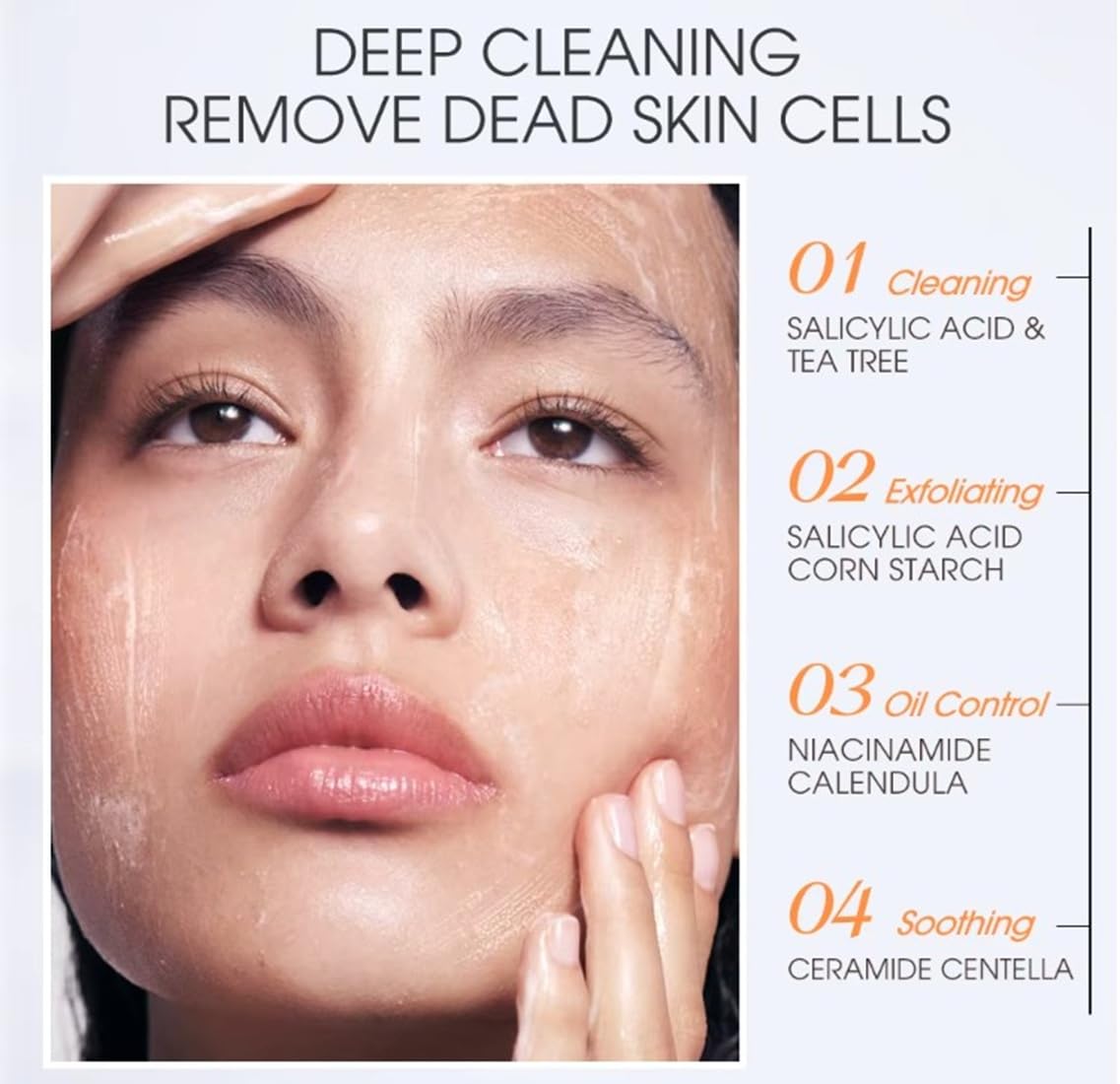 SKINEVER Salicylic Acid Face Exfoliating Scrub - Deep Cleanse & Smooth Skin Texture | 75 ML