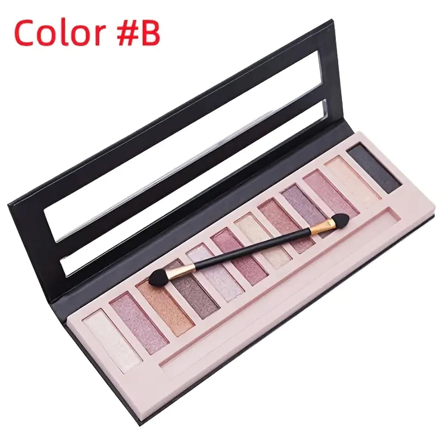 Skiennix 12-Color Smoky Eyeshadow Palette - Natural Matte & Shimmer Shades for Stunning Looks