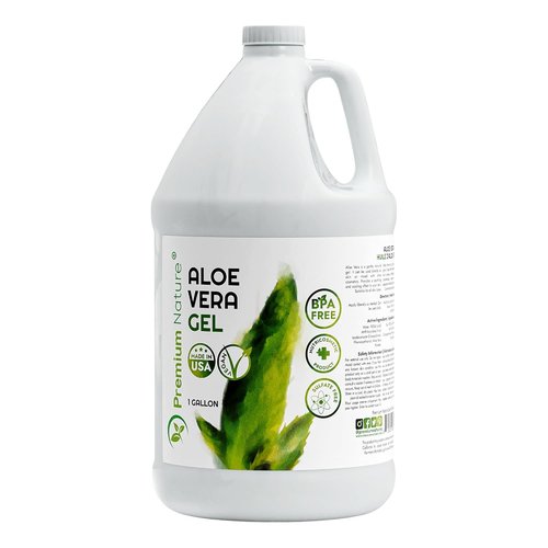 Premium Nature Aloe Vera Gel - Pure Moisturizer for Face & Dry Skin | 1 Gallon (128 fl oz)