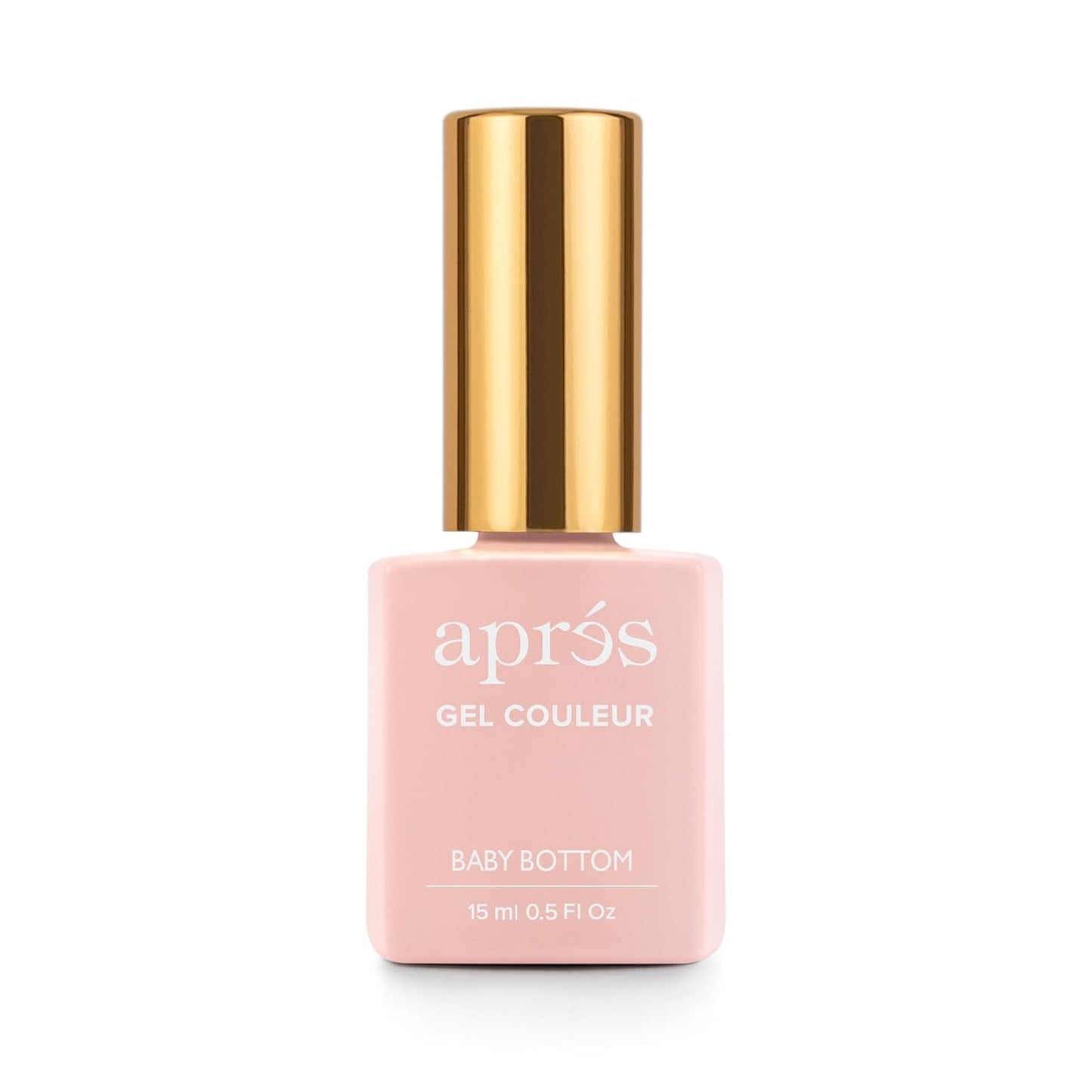 APRÉS Gel Color Nail Polish - Highly Pigmented No Wipe Formula | Nude World Collection 15 ml - Baby Bottom (283)
