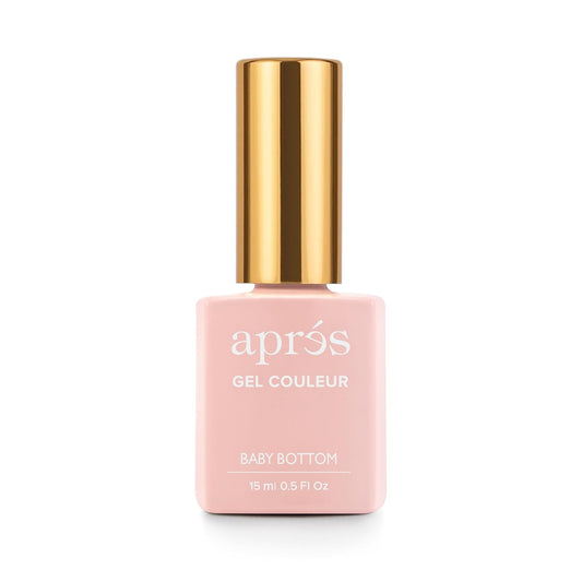 APRÉS Gel Color Nail Polish - Highly Pigmented No Wipe Formula | Nude World Collection 15 ml - Baby Bottom (283)