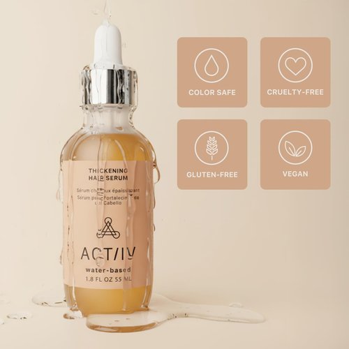 ACTIIV Thickening Hair Serum - Lightweight Water-Based Formula for Fuller-Looking Hair | 1.8 oz