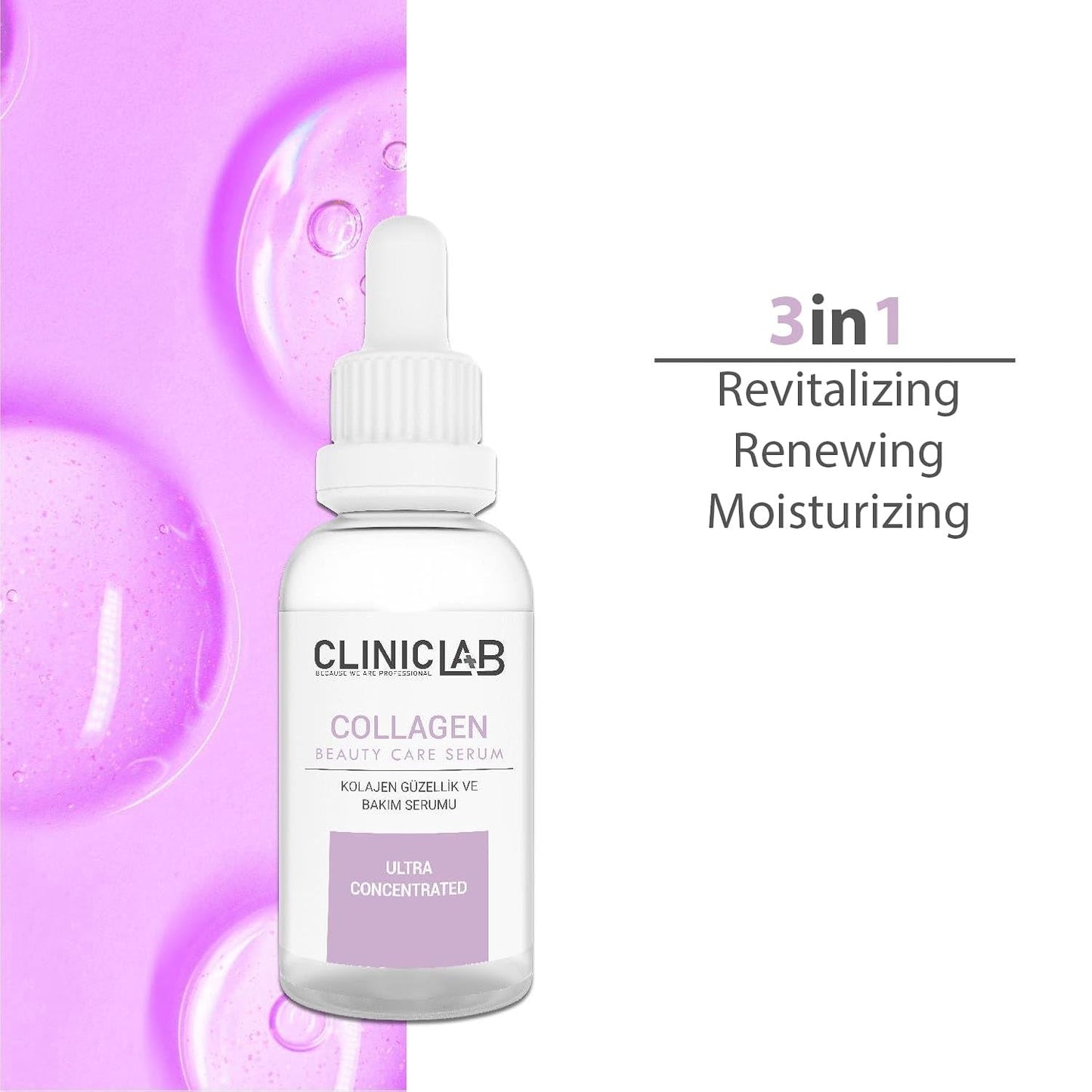Skiennix Collagen Serum - Hydrating & Skin Tightening with Hyaluronic Acid & Panthenol | 1.01 fl oz