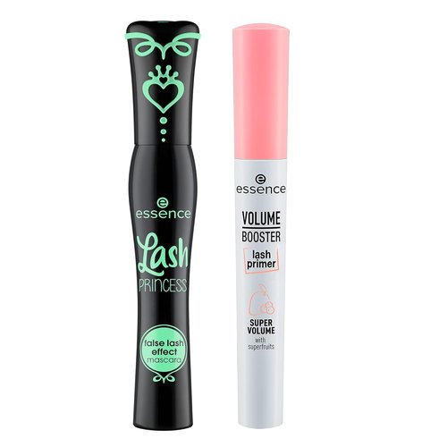 Essence Lash Princess Mascara Bundle - False Lash Effect & Volume Booster Primer