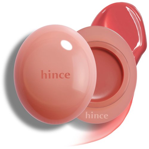 hince Raw Glow Dewy Ball - Tinted Lip Balm, Jelly Gloss Glow, Shine and Hydration, Lip & Blush Multiuse, Vegan, 0.12 oz. (13 colors) (HUG DEW)