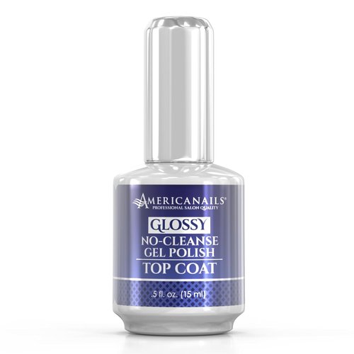 Americanails Gel Polish Top Coat - Long-Lasting Dual Cure Formula for Glossy Finish | 0.5 oz