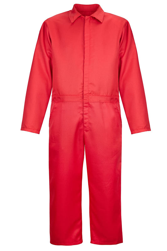 Adult Costume Red Jumpsuit Mens Halloween Costumes for Men Coveralls Outfit Suits Red-2XL