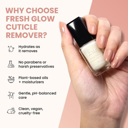 LONDONTOWN Fresh Glow Cuticle Remover - Instant Moisturizing Treatment for Dry Cuticles | 0.40 fl oz
