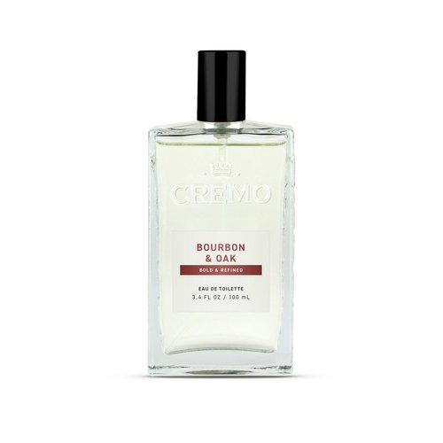 Cremo Cologne For Men - Bourbon & Oak Mens Cologne Spray, A Sophisticated Blend of Distiller’s Spice, Fine Bourbon and White Oak, Multi-Layered Signature Men's Fragrances, 3.4 Fl Oz