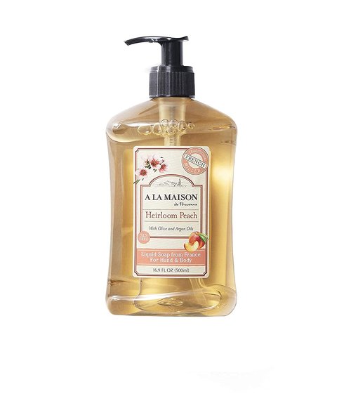 A LA MAISON Heirloom Peach Hand Wash - Natural, Biodegradable & Vegan Formula | 16.9 Fl Oz Bottle