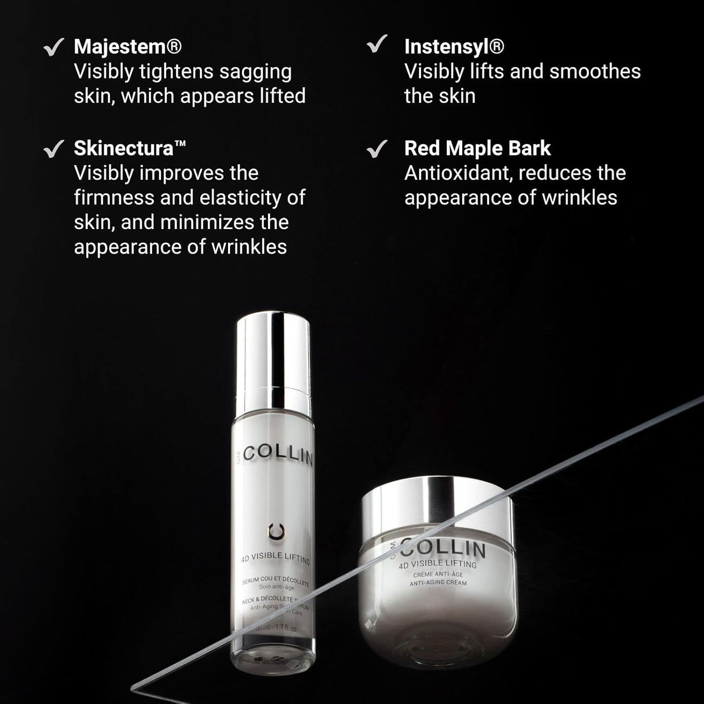 G.M. COLLIN 4D Visible Lifting Serum - Anti-Aging Facial Serum with Peptides | Smooth Fine Lines & Wrinkles