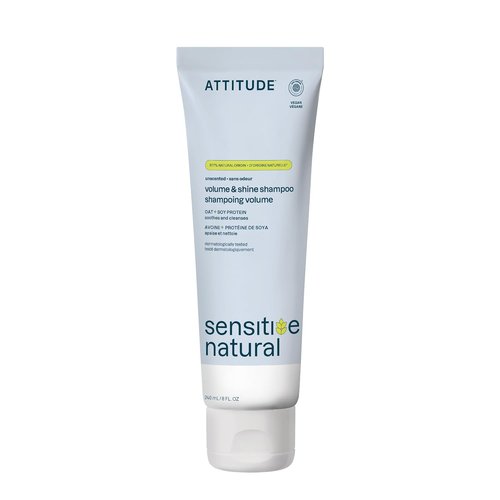 ATTITUDE Volume & Shine Hair Shampoo - EWG Verified, Extra Gentle & Vegan Formula, 8 Fl Oz