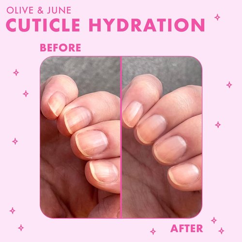 Olive & June Cuticle Hydration Set - Mini Serum & Nourishing Balm with Hyaluronic Acid | Vegan & Cruelty-Free