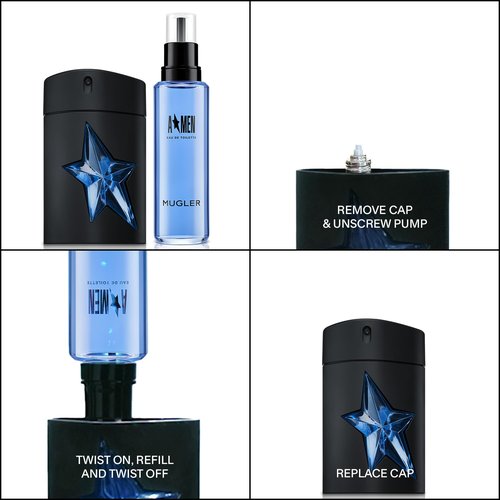 Mugler A*Men Eau de Toilette | Men's Cologne - Woody & Ambery Scent with Patchouli & Coffee Extract