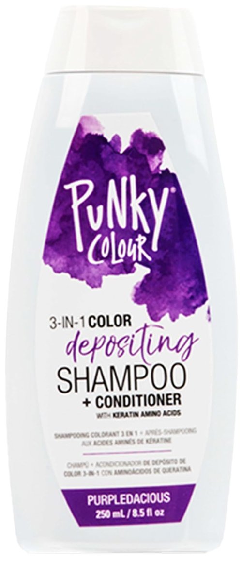 Punky Colour 3-in-1 Color Depositing Conditioner - Purpledacious, Sulfate-Free & Vegan, 8.5 fl oz
