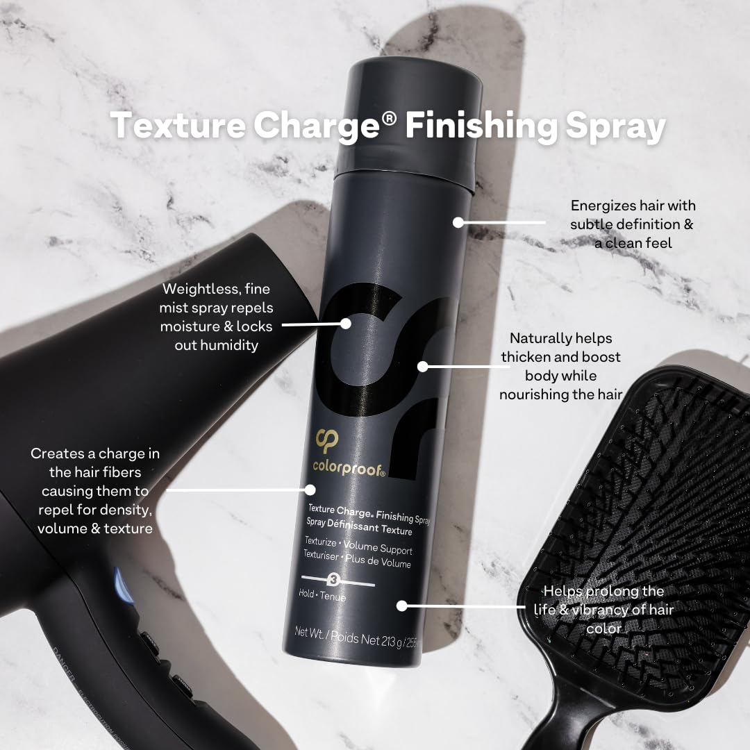 Skiennix Texture Charge Finishing Spray - 7.5 Oz for Long-Lasting Hold and Shine