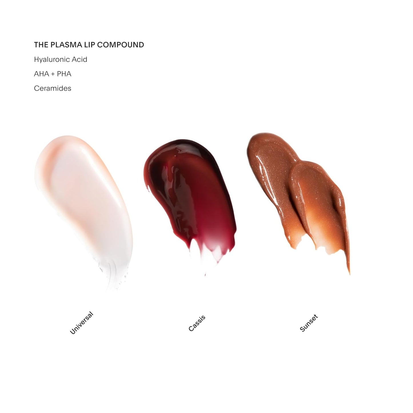 U Beauty The PLASMA Tinted Lip Compound - Hydrating Anti-Aging Lip Gloss with Hyaluronic Acid & Peptides | 15 mL, 3 Shades