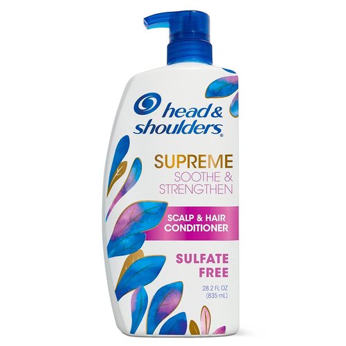 Head & Shoulders Supreme Conditioner - Sulfate-Free Argan Oil Formula | Anti-Dandruff Treatment, 28.2 fl oz