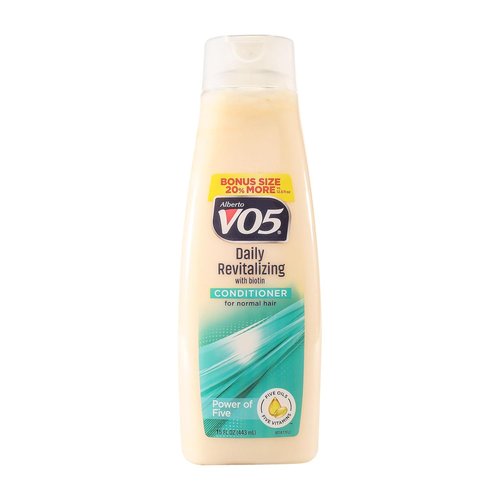 Alberto VO5 Daily Revitalizing Conditioner - Moisturizing Formula with Biotin & 5 Oils - 15 oz