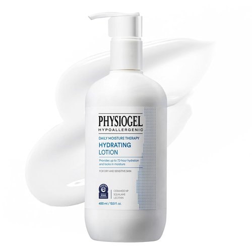 Physiogel Daily Moisture Therapy Lotion - Hydrating Body & Face Moisturizer with Ceramide | 72H Hydration for Dry, Sensitive Skin | 13.5 fl. oz.