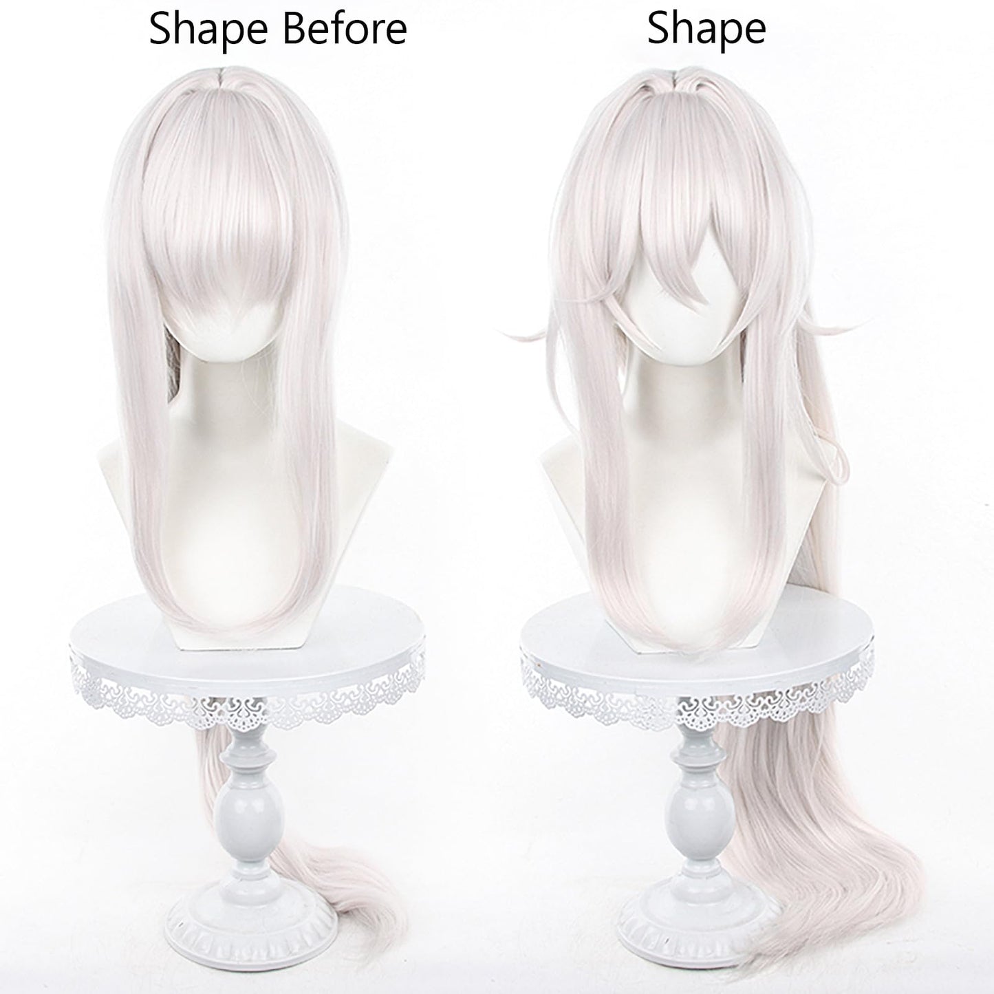 XiongXiongLe Honkai Star Rail Thelema Wig Cosplay Long Yellow Blonde Mixed Green Women Costumes Hair Wigs for Adult Cos Anime Game Party Halloween Christmas Daily Wear(Thelema)