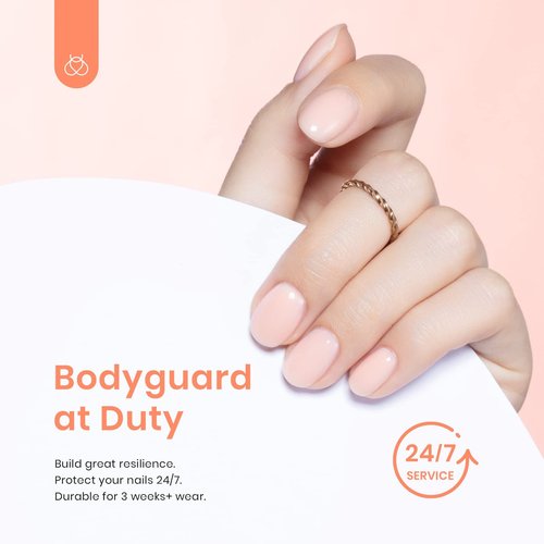 Beetles Builder Gel for Nails-Cover Nude Translucent 8 in 1 Nail Thickening Strengthening Building Apex for Beginner DIY Salon at Home,Natural Nude Builder Nail Gel, UV & LED Lamp Cured Needed