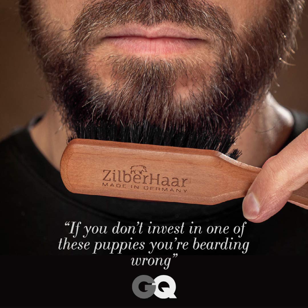 ZilberHaar Beard Oil Set - Nourishing Beard Oil with Brush & Comb for Perfect Grooming