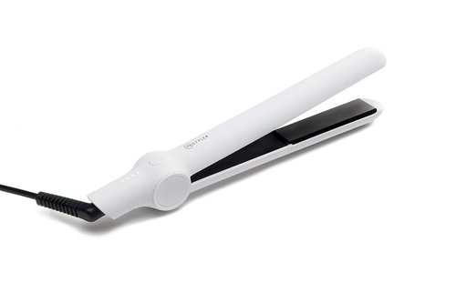 InStyler CURATION Ceramic Hair Straightening Flat Iron - Sleek White Design for Effortless Styling