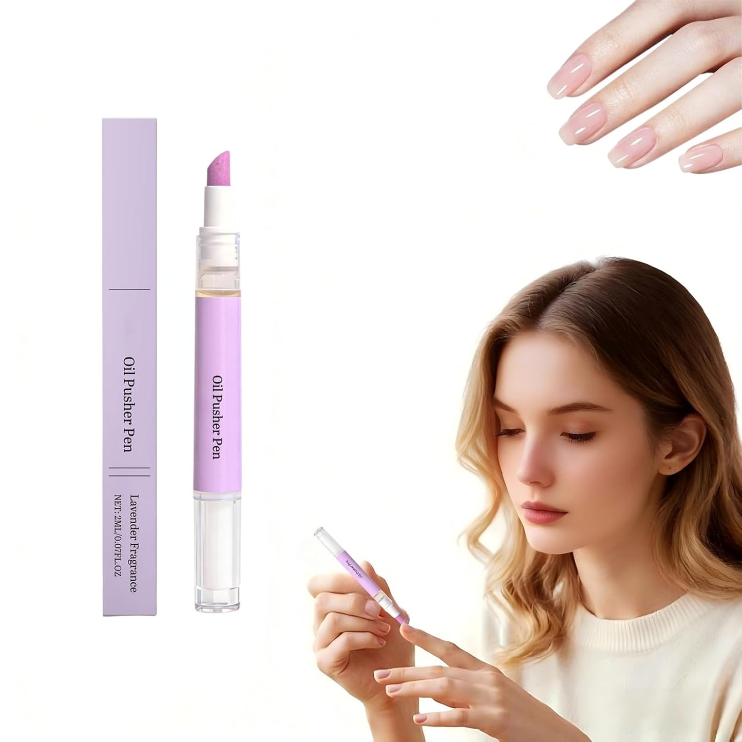 Skiennix 3-in-1 Cuticle Oil Pen - Moisturizing Nail Care with Ceramic Tip for Hangnails (1 Piece)
