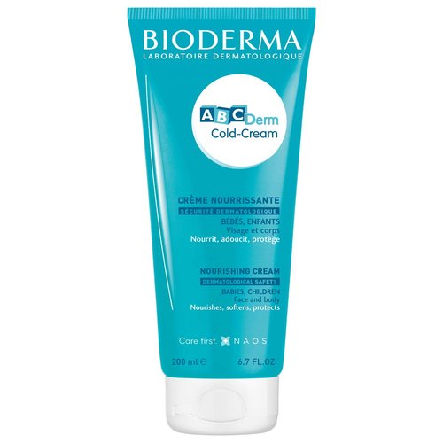 Bioderma ABCDerm Cold Cream - Gentle Moisturizing Body Lotion for Babies & Kids - 200ml