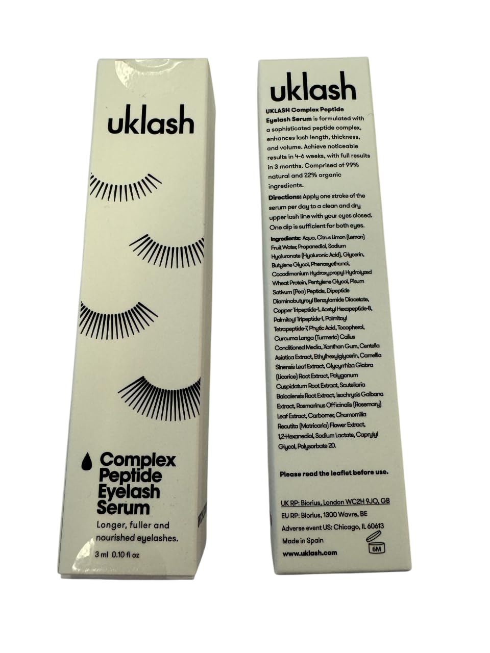 UKLASH | Sensitive Eyelash Serum | Peptide-Based Formula for Fuller Lashes | Vegan & Gentle on Sensitive Eyes