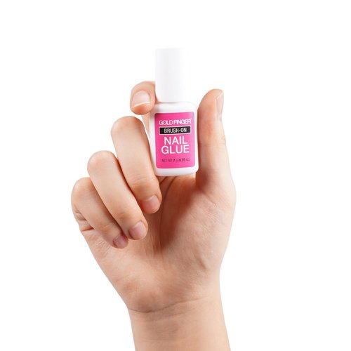 Goldfinger Brush-On Nail Glue, Effortless Easy Application with Strong, Fast-Setting Liquid Adhesive, Hassle-Free, Durable Ultra Hold for Perfect Nail Bonding 1pc