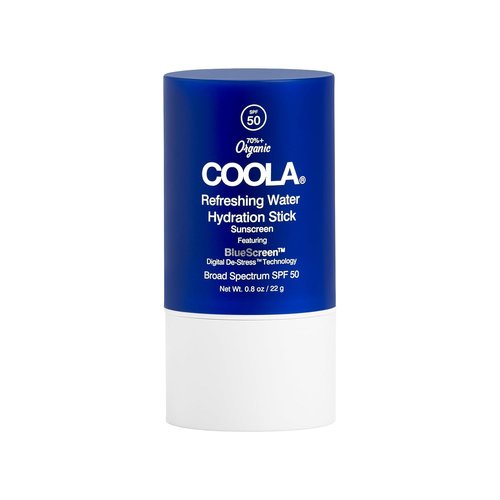 COOLA Organic Face Moisturizer - SPF 50 Refreshing Water Stick with BlueScreen Technology | 0.8 Oz