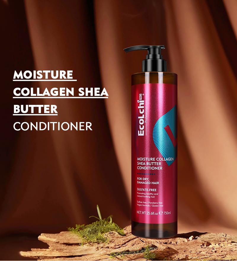 Burt's Bees Collagen Shea Butter Conditioner - Moisturizing Treatment for Dry Hair | 25.6 fl. oz.