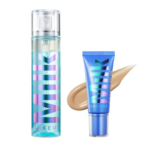 Milk Makeup Hydro Grip Bundle - Set Spray & Skin Tint for 12-Hour Hydration & Coverage | Lightweight Formula