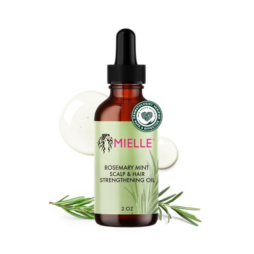 Mielle Organics Rosemary & Mint Hair Oil - Strengthening Biotin Formula for Frizzy Hair | 2 Ounce