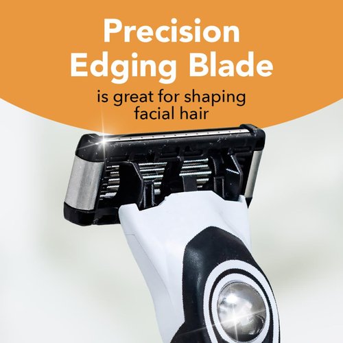 BIC Flex 5 Refillable Razors - Long-Lasting 5 Blade Shaving Kit for Men | 1 Handle & 7 Cartridges