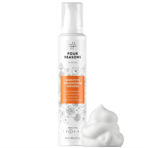No Nothing Strong Mousse - Fragrance-Free Volumizing Mousse for Fine Curly Hair | Strong Hold, 6.8 oz