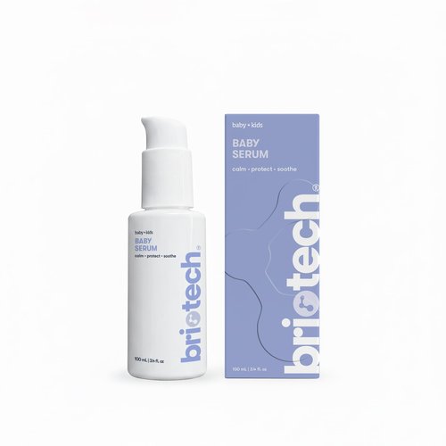 BRIOTECH Babies & Kids Skin Serum, Hypochlorous Acid Skin Management Gel, Pure HOCl, Vegan, Soothe Redness & Bumps, Support Against Diaper Irritation, Quick Dry Relief, 2 fl oz