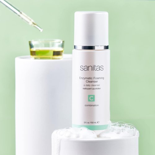 Sanitas Skincare Enzymatic Foaming Cleanser - Pore Refining with Fruit Enzymes | 5 Ounces