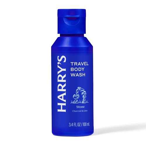 Harry's Travel Size Men's Body Wash - TSA Approved Shower Gel - Stone - 3.4 fl oz (6 Pack) - No Parabens or Sulfates