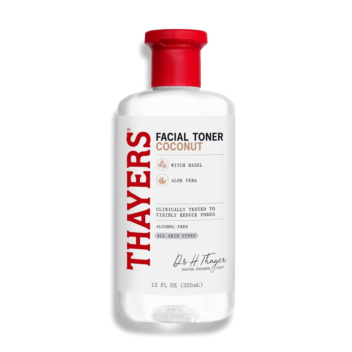 Thayers Hydrating Coconut Water Witch Hazel Facial Toner - Alcohol-Free, Vegan, 12 Oz