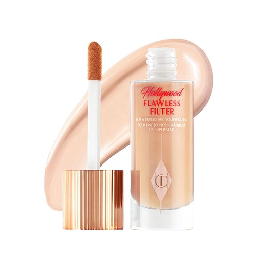 Charlotte Tilbury Hollywood Flawless Filter - Multi-Use Makeup Primer & Illuminating Highlighter - Smooths Skin & Boosts Complexion