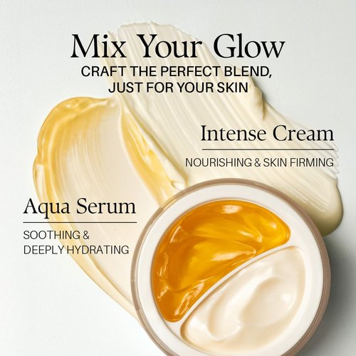d'alba Piedmont White Truffle Double Serum & Cream, Vegan Skincare, 2-in-1 Face Moisturizer, Vegan Collagen, Skin Firming and Tightening, Non Comedogenic, All Skin Types (2.46 oz)